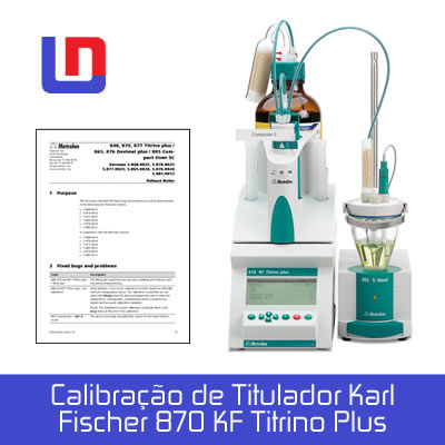 Calibração de Tituladores calibracao de titulador karl fischer 870 titrino plus 1