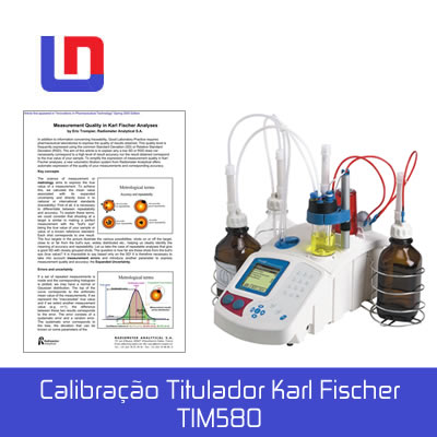 Calibração de Titulador Karl Fischer TIM580 calibracao de titulador karl fischer TIM580 1