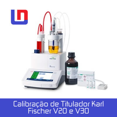 Qualificação de Tituladores calibracao de titulador karl fischer V20 V30 3