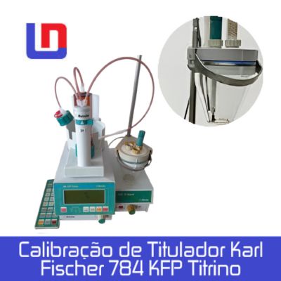 Calibração de Titulador Karl Fischer 784 KFP Titrino calibração titulador karl fischer 784 kfp titrino 1