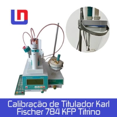 Calibração de Titulador Karl Fischer 784 KFP Titrino calibração titulador karl fischer 784 kfp titrino 1